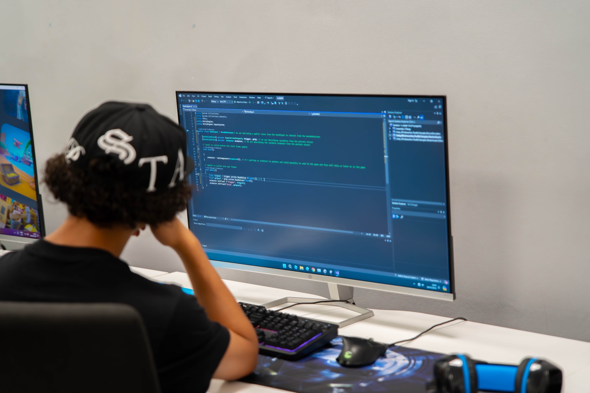 A Robocoder working through code in a Studio Lab.